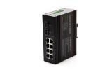 2 Gigabit Fiber Ports Industrial Ethernet Switch , Poe Fiber Switch 8 10 / 100 /