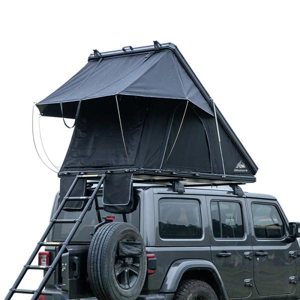 Convenient Camping Aluminum Waterproof Car Roof Top Tent Open Size 212x131x155cm