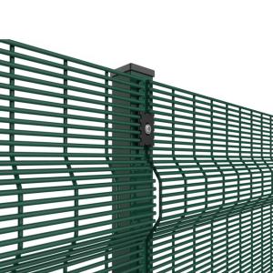 China 1.8*2.5m 358 Security Fence Low Carbon Steel Wire Material Sustainable factory