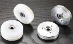 White Aluminum Ceramic Wire Roller oil winding wire guide pulley fine polishing