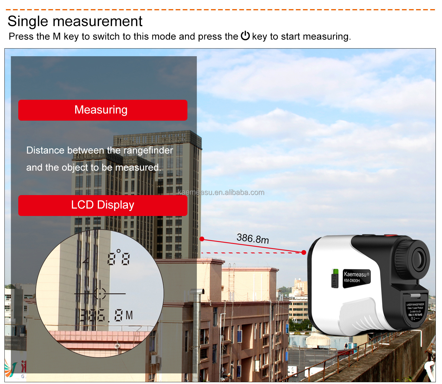 Laser Rangefinders 450m-1000m Golf Distance Meter Digital Hunting Shooting Mini telescope Sport Golf Laser Rangefinder