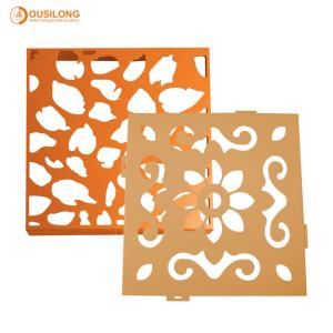 China Customize a variety of artistic carved aluminum ceilings panel for interior and outdoor factory