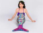 Breathable Childrens Mermaid Tails , Girls Mermaid Tail Swimsuit Princess