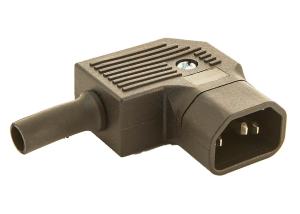 China IEC 60320 Cable Mount AC Electrical Plug JA-2233-2 10A 250VAC 3PIN Screw Inlet Rewireable Male Power Entry Connector factory