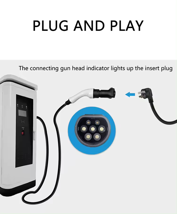3.5kw TYPE2 Output Power Switch for Station 16A EV Discharger Head 220V TYPE2 Wireless Discharge Head in European Standard
