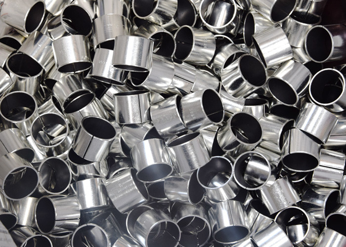 Dry Lubricating Sleeve Bearing , Low Friction Flange Bushing