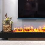 Metal 3D Water Vapor Electric Steam Fireplaces for Child-Safe Environments
