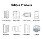Clear Glass Aluminum Casement Double Glazed Windows For Mobile Homes