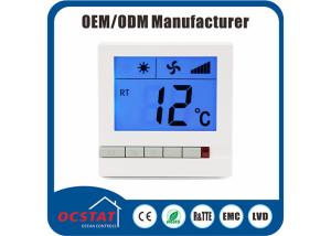 China Household Room Heating fcu thermostat , Digital Air Conditioning Thermostat factory