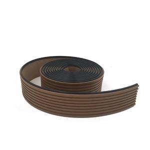 EU CE Standard Soft PVC Roll Floor Synthetic Teak Decking Modern Design for