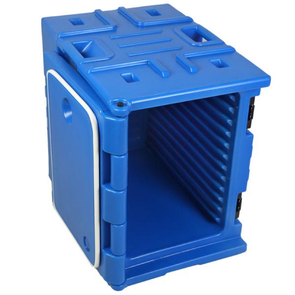 Blue Insulated Food Pan Carrier With Nylon Handles 90L Capacity For Easy