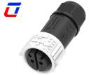 White Color 2 Pin Female Waterproof Connector IP67 Male Panel Mount Connector