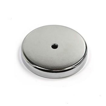 ISO/TS16949 2002 Certified D80mm Ferrite Cup Magnet Holder With Countersunk Hole