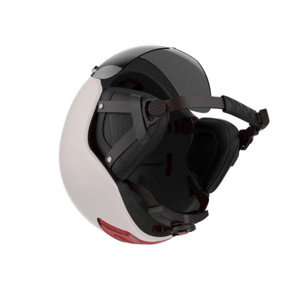 PC EPS Mens White Smart Cycle Helmets IPX5 With Remote Controlling LED Turn