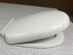 White Self Closing Toilet Seat Lid , Toilet Seat Cover For Elongated Toilet