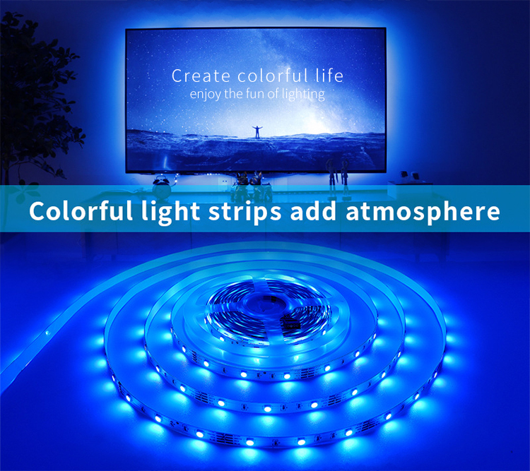 DC12V 24 Key Control Set RGB SMD 5050 LED Light Strip 2- Fantastic For Parties Portable