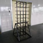 Metal Double Sides Roller 80 Arm Industrial Display Stands For Vinyl Roll