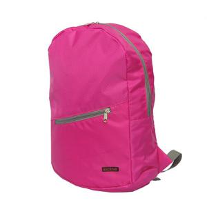 China Waterproof Red Foldable Traveling Backpack Long Shape For Luggage Carrying factory