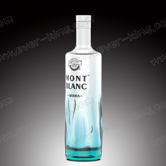 Thick Bottom Luxury Vodka Glass Bottle 500 ml 700 ml 750 ml