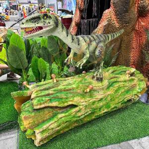 China Theme Park Animatronic Realistic Dinosaur Mechanical Model for Amusement Park factory
