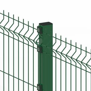 China Curvy 3D Triangle Galvanized Welded Wire Mesh Fence PVC Coated factory