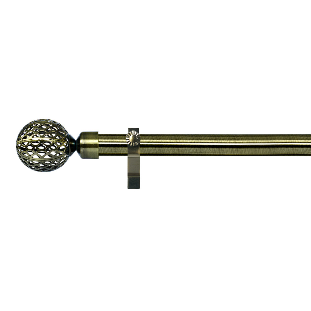 0.6 MM Thickness Electroplated AB Color Curtain Rod For Window Curtain Decoration