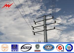 China 132kv 16m 3mm thickness electrical power Steel Utility Pole for transmission line factory