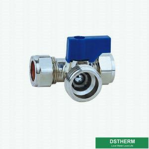 China Chrome Plated Customized Mini Forged Brass Ball Valve Three Ways Connections Mini Ball Valves factory