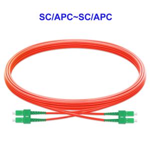 China SC APC SC APC Multimode Fiber Patch Cord factory