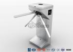 Full Height Entrance Mechanical Tripod Turnstile Gate Stainless Steel RFID Coin