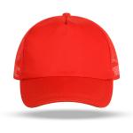 60cm Baseball Breathable Mesh Caps Embroidery SGS Red Color Cotton Canvas