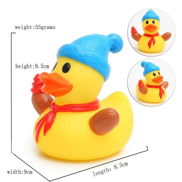 Eco - Friendly Children Toy Collectible Rubber Ducks Christmas Ornament 7cm