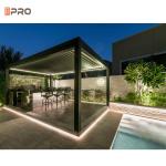 Motorzied Powder Coated Modern Electric Pergola Roof For Garden