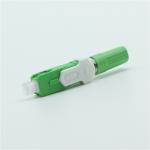 Plastic V Groove FTTX fiber optic cable connectors Round Head