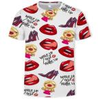 O Neck Adults Full Sublimation Printing T Shirts Anti Pilling Eco Friendly