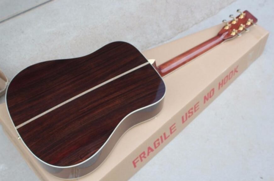 41 Inch Solid Wood Body Acoustic Guitar Sitka Mahogany Back and Side Authorized Grover Machine Heads