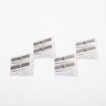 0.98 Inches Transparent Pencil Sharpener Double Hole
