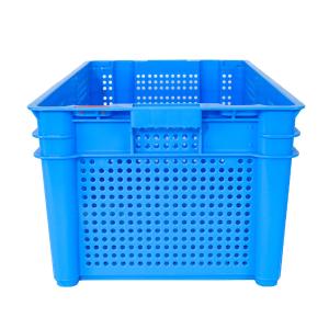 Supermarket Customized Color Plastic Mesh Crate for Dislocation Vegetables and