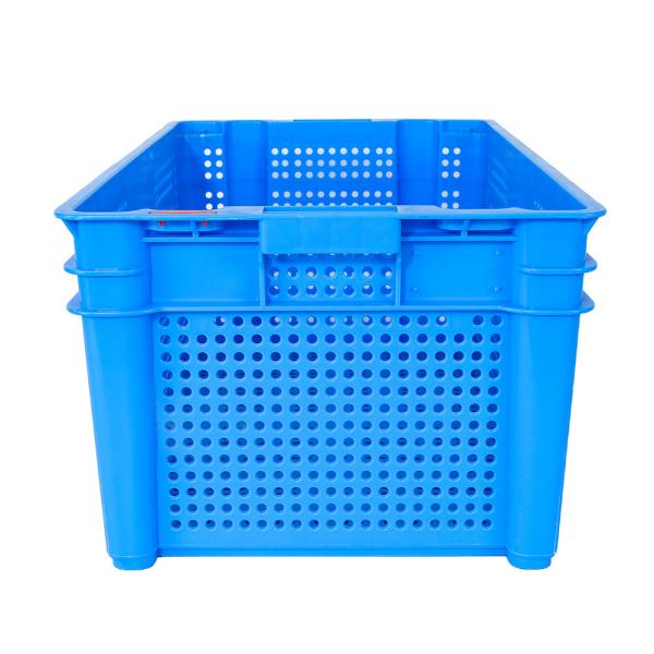Supermarket Customized Color Plastic Mesh Crate for Dislocation Vegetables and