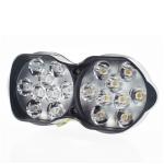 30W 18Pcs 6000K 3000LM Motorcycle Auxiliary Lights Spotlight