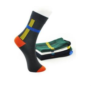 China Custom logo, design, color knitted cotton Sports Custom Dress Men Socks factory
