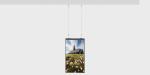 55 65 Inch Indoor High Brightness Ceiling Hanging Advertising Single Side