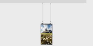 China High Brightness Hanging Shop Advertising Display , Window Display Screens OEM ODM factory