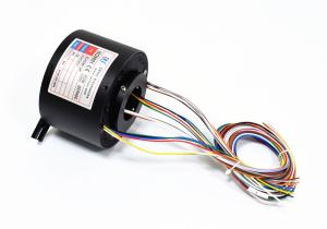 China 12 * 6A Robot Slip Ring , Electrical Collector Ring Signal Transmitting factory