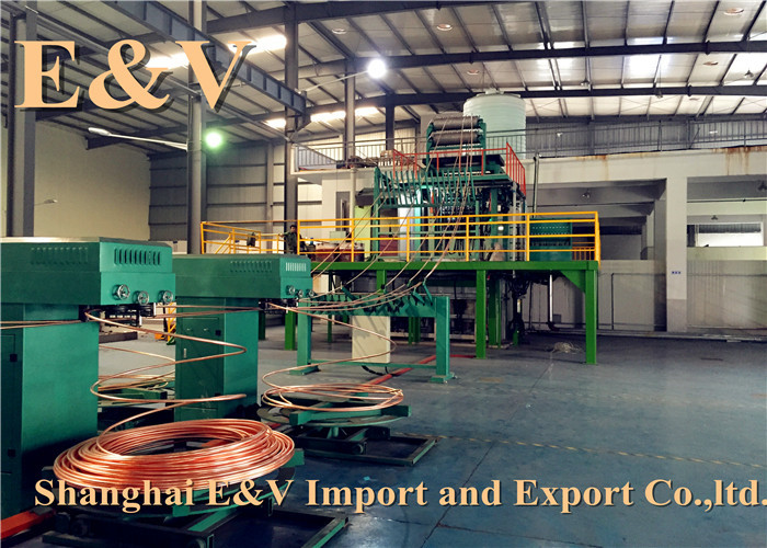 Oxygen Free Upward CCM 17mm Rod Copper Continuous Casting Machine 5000mt / y