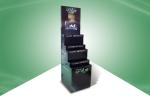 Logo Promotion 3 Tier Cardboard Counter Display Stands With Screen
