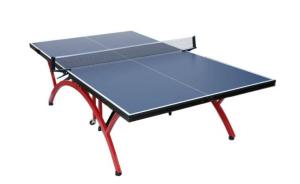 China Steel Material Table Tennis Table Standard Size , Rainbow Ping Pong Table For Recreation factory