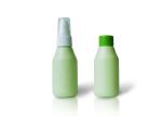 Green Screw Caps Portable Shampoo Bottle / HDPE Round Bottle 50ml/1.6fl.OZ