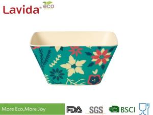 China Unbreakable Christmas Bamboo Snack Bowls Anti - Slip Waterproof Delicate Appearance factory