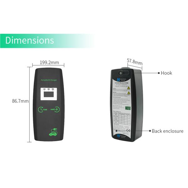 Model 2 Portable EV Charger Type2 16A/3 Phase 11KW Europe Standard